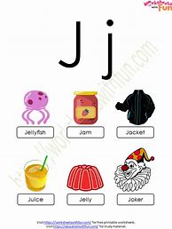 Image result for Letter J Pre-K