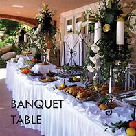 Image result for Banquet Table