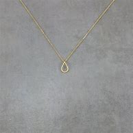 Image result for Gold Teardrop Necklace