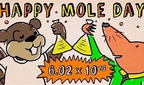 Image result for Mole Day Clip Art