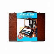 Image result for Art Studio Acrylic Wood Box Paint Set