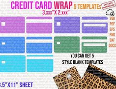 Image result for Credit Card Small Chip Skin Template