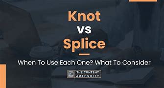 Image result for Ring Splice Knot