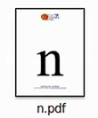 Image result for Letter N Flash Card