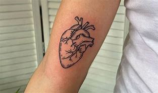 Image result for Realistic Human Heart Tattoo