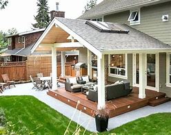 Image result for Covered Back Deck Ideas