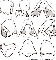 Image result for Hooded Cloak Drawing Reference