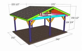 Image result for 16 X 20 Pavilion Plans