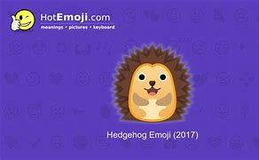 Image result for Hedgehog Emoji