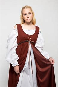 Image result for Brown Peasant Dress