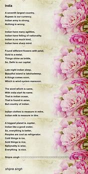 Image result for Poem On India