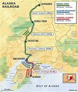 Image result for Alaska Rail Map