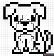 Image result for Pixel Art Excel Dog