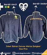 Image result for Contoh Nama Bordir Di Belakang Jaket