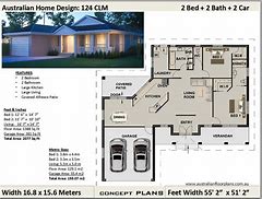 Image result for 2 Bedroom Home Plans with Garage