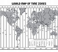 Image result for Time Zones Black and White