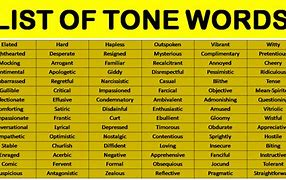 Image result for Different Tone Words