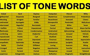 Image result for Good Tone Words