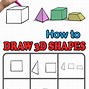 Image result for 3-Dimensional Shapes Drawing