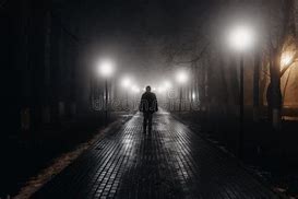 Image result for Man Walking Alone at Night