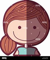 Image result for Girl Portrait Cartoon Half Body