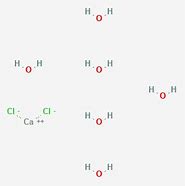 Image result for Calcium Chloride Hexahydrate Formula