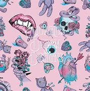 Image result for Gothic Pastel Tattoo