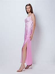 Image result for Pink Satin Dress