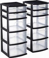 Image result for plastic storage cabinet clear drawers