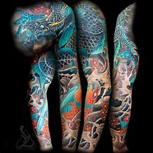 Image result for Koi Sleeve Tattoo for Black Women