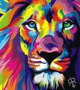 Image result for Simple Rainbow Lion