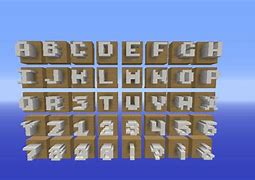 Image result for Letters in Minecraft Blocks