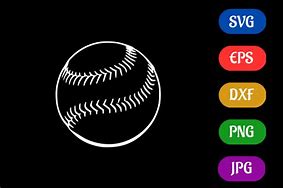 Image result for Black and Red Baseball SVG