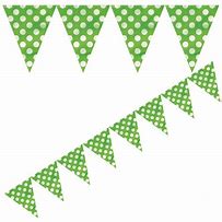 Image result for Green Bunting Clip Art