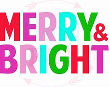 Image result for Merry and Bright Bubble Letters PNG