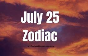 Image result for 25 July Star Sign