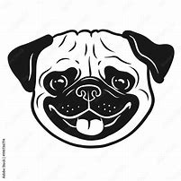 Image result for Thanksgiving Pug Black and White