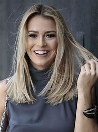 Image result for Mid Length Blonde Hair Straight