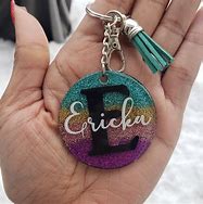 Image result for Glitter Acrylic Keychain Sayings