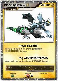 Image result for Black Kyurem Pokemon and Pikachu Card