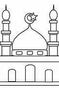 Image result for Gambar Masjid Jarak Jauh Kartun Hitam Putih