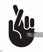 Image result for Fingers Crossed Silhouette