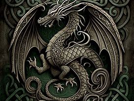 Image result for Simple Celtic Dragon