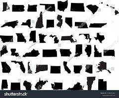 Image result for Outline of USA with States