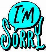 Image result for Sorry Cartoon Sticker