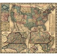 Image result for Us Map 1861 Black Line