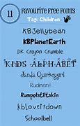 Image result for Fonts for Kids