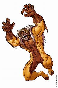 Image result for Bald Sabretooth Marvel