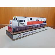 Image result for Papercraft 3D Model Indonesian Train