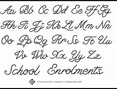 Image result for Cursive ABC's